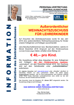 I N F O R M A T I O N - N&Ouml; Berufsschullehrer