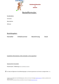 Bestellformular: