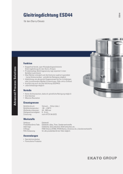 Gleitringdichtung ESD44