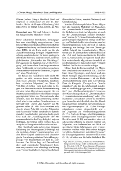J. Oltmer (Hrsg.): Handbuch Staat und Migration 2016 - H-Soz-u-Kult