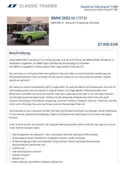BMW 2002 tii (1974) 37.950 EUR