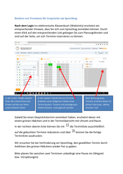 Eine Anleitung zum Buchen von Terminen finden Sie