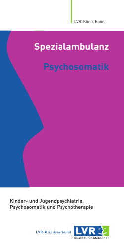 Spezialambulanz Psychosomatik - LVR