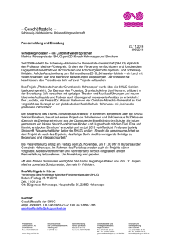 Schleswig-Holstein – ein Land mit vielen Sprachen