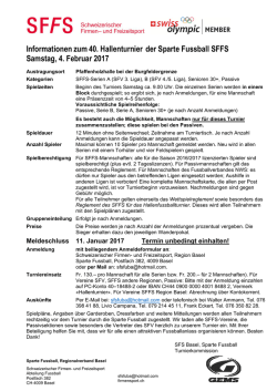 Infos zum Hallenturnier