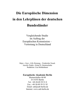 Die Vertretung der Europ&auml;ischen Kommission