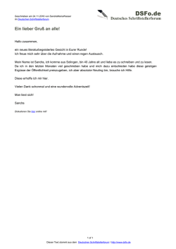 Ein lieber Gru&szlig; an alle! - Deutsches Schriftstellerforum