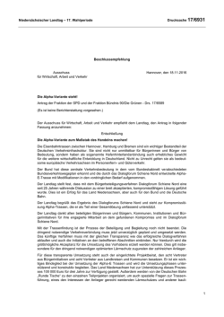 Drs. 17/6931 - Nieders&auml;chsischer Landtag