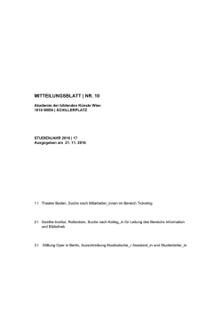 JF Rektorat 14 - a[ - Akademie der bildenden K&uuml;nste Wien