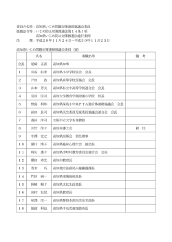 委員名簿[PDF：99KB]