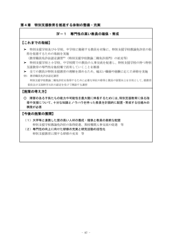 特別支援教育を推進する体制の整備・充実
