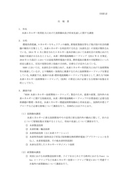 資料2 仕様書 - 新エネルギー・産業技術総合開発機構