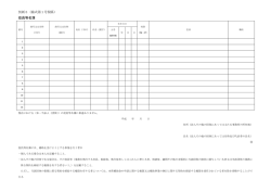 別紙3（様式第1号関係） 役員等名簿