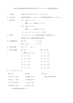 要綱 - 会津バスケットボール協会