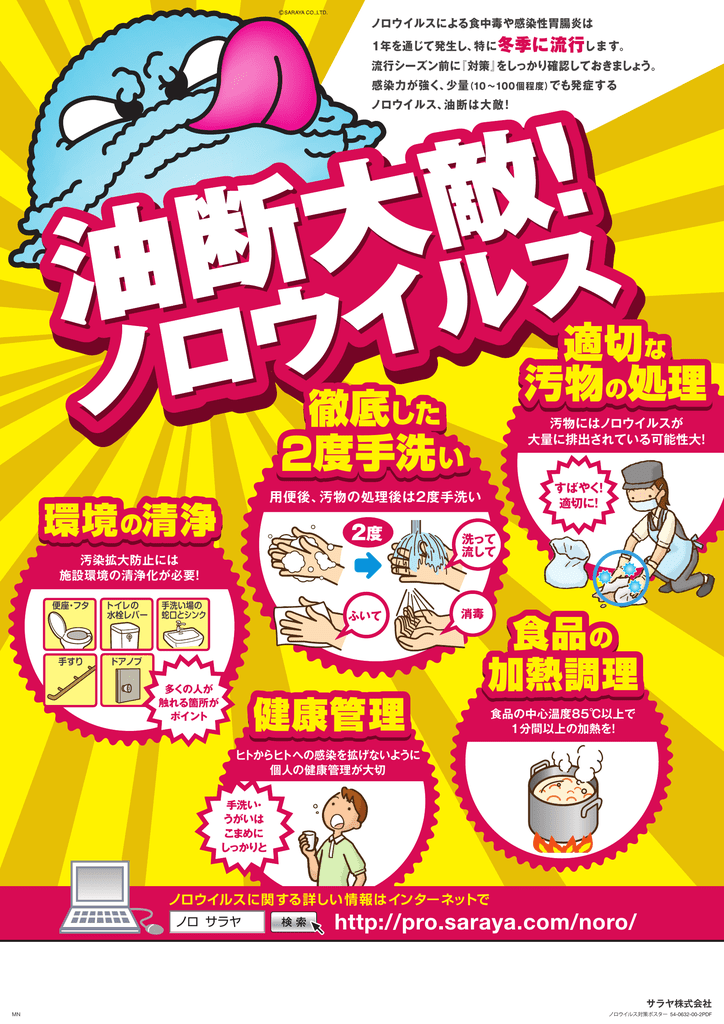Pdf 油断大敵 ノロウイルス ポスター