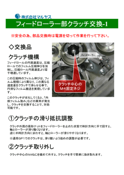フィードローラー部クラッチ交換-1