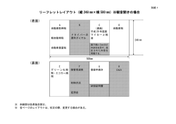 リーフレットレイアウト（縦 248 ×横 500 ）※観音開きの場合 （表面） （裏面）