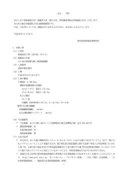 （電子入札、特別簡易型総合評価落札方式）に付