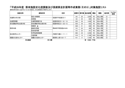 別添1（対象施設）（PDF：35KB）