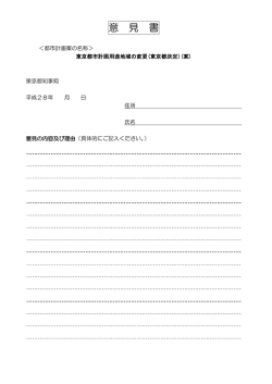 意見書の書式例（用途地域） （PDF 69.6KB）