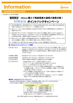 ポイントバックキャンペーン