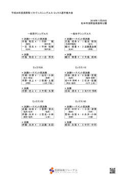長野県ソフトテニスシングル・ミックス選手権