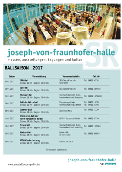 ballsaison 2017 - Straubinger Ausstellungs