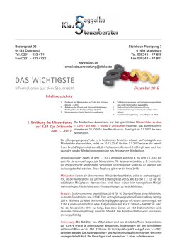 DAS WICHTIGSTE