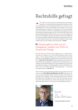 Rechtshilfe gefragt