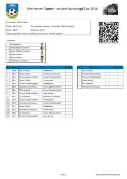 Druckansicht - MeinTurnierplan.de