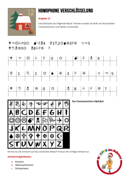 Homophone Verschl&uuml;sselung