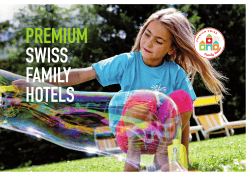 Broschüre - Premium Swiss Family Hotels