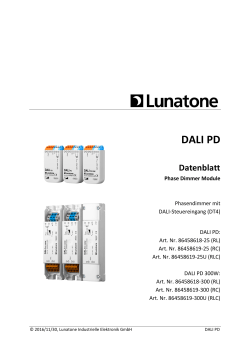 Datenblatt DALI PD