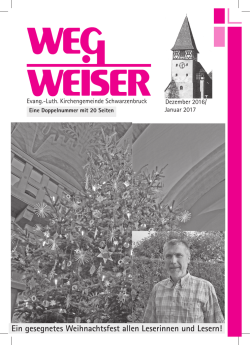 Ein gesegnetes Weihnachtsfest allen Leserinnen und Lesern!