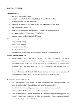 LISTE der GEEHRTEN Mannschaften (8)