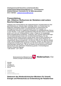 Effektiver Wolfsschutz der Weidetiere statt weitere Beschwichtigungen!