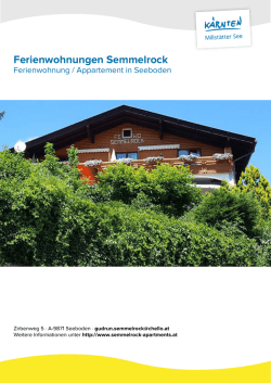 Ferienwohnungen Semmelrock in Seeboden