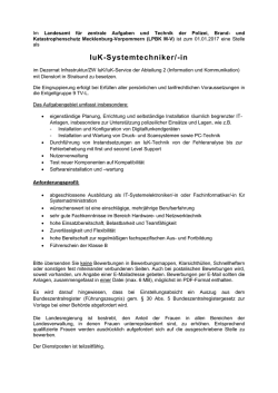 IuK-Systemtechniker/-in