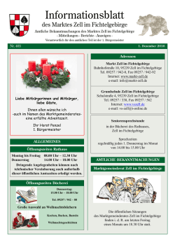 Informationsblatt Dezember 2016