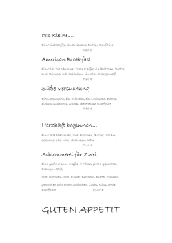 GUTEN APPETIT