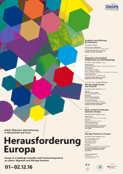 Gru&szlig;wort und Er&ouml;ffnung der Konferenz Integration durch Arbeit