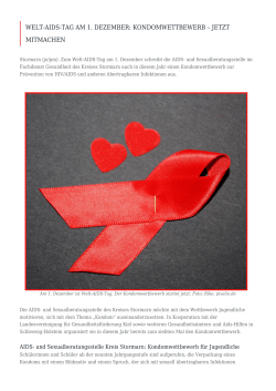 Welt-AIDS-Tag am 1. Dezember