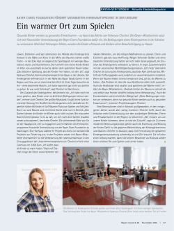 Ehrenamtsprojekt in der Ukraine  - research