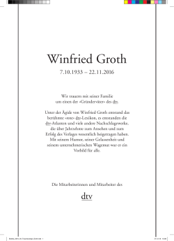 Winfried Groth