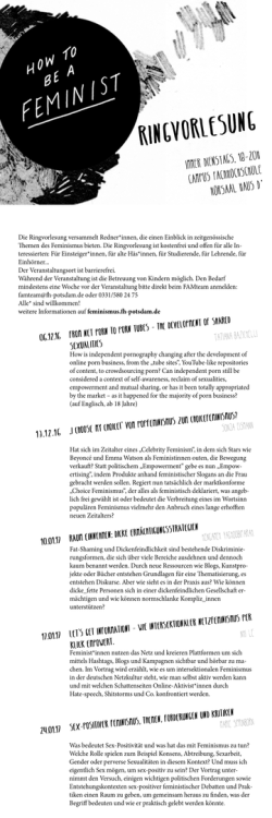Programm – How To be a Feminist