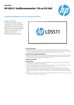 HP LD5511 Gro&szlig;formatmonitor 139 cm (55 Zoll)