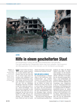 Hilfe in einem gescheiterten Staat