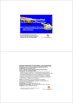 Digitale Hilfsmittel - LV Selbsthilfe Berlin