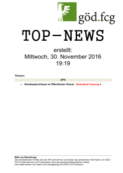 G&Ouml;D TOP News