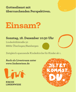 Einsam?